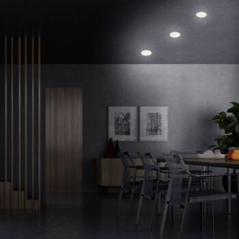 LED reflektor zapustený do zeme, biely, Ø 10 cm, 4 000 K