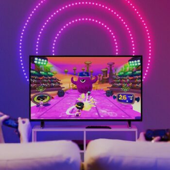 LED reťaz Twinkly Dots RGB, čierna, IP44, 10 m