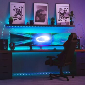 LED reťaz Twinkly Dots RGB, čierna, IP44, 10 m