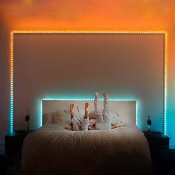 LED reťaz Twinkly Dots RGB, čierna, IP44, 10 m