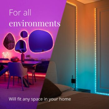 LED reťaz Twinkly Dots RGB, čierna, IP44, 10 m