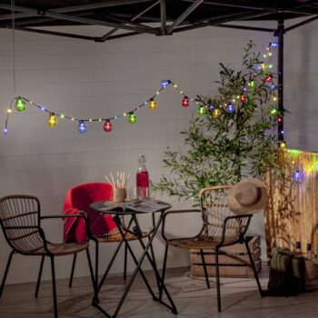 LED rozprávkové svetlá Bolla, farebné, plastové Dĺžka 5,3 m 20-fl.