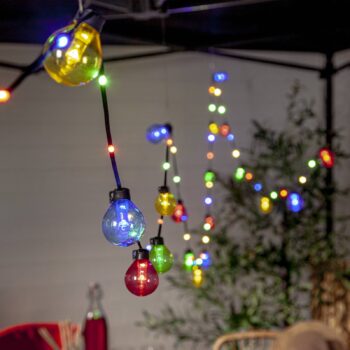 LED rozprávkové svetlá Bolla, farebné, plastové Dĺžka 5,3 m 20-fl.