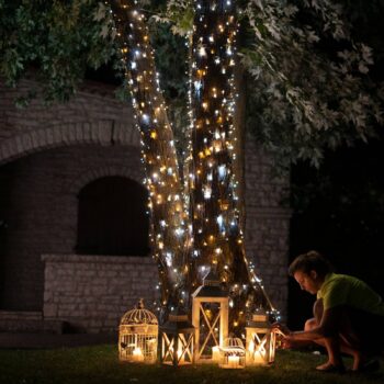 LED rozprávkové svetlá Twinkly CCT, 250 fl. 20 m čierna