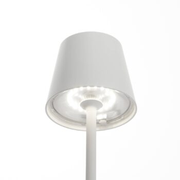 LED s hrotom do zeme Poldina batéria, biela