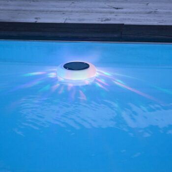 LED solárna bazénová lampa Pool Light, teplá biela