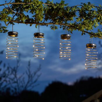 LED solárna lampa Spring SpiraLight, balenie po 6 ks, IP44