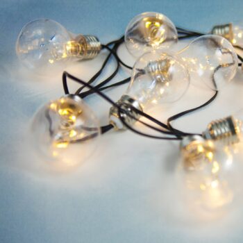 LED solárna reťaz 33708-10 strieborná metalická