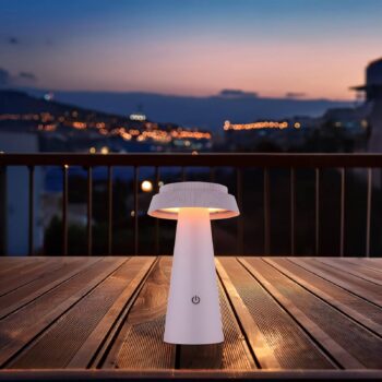 LED solárna stolná lampa 36624, ružová, dobíjateľná batéria, CCT, IP54,