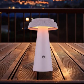 LED solárna stolná lampa 36624, ružová, dobíjateľná batéria, CCT, IP54,