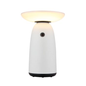 LED solárna stolová lampa 36625, biela, kov, 23 cm, stmievateľná
