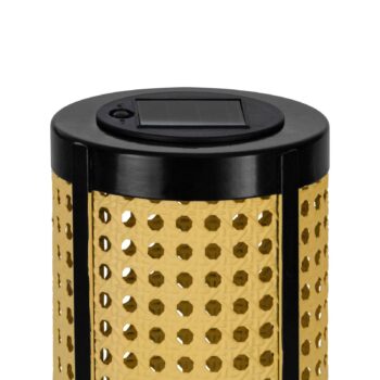LED solárna stolová lampa 48929, výška 26 cm, čierna/béžová