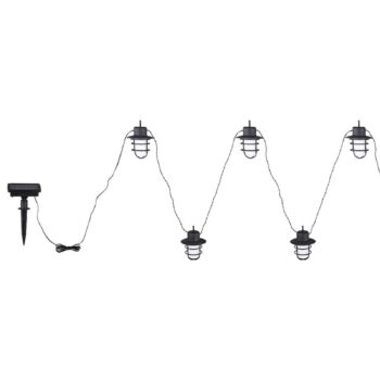LED solárna svetelná reťaz 33059F s 10 lampášmi