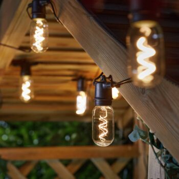 LED solárna svetelná reťaz Vintage 365, 8-pl., sklo, IP44