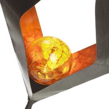 LED solárna zapichovacia lampa 48702 sklená guľka