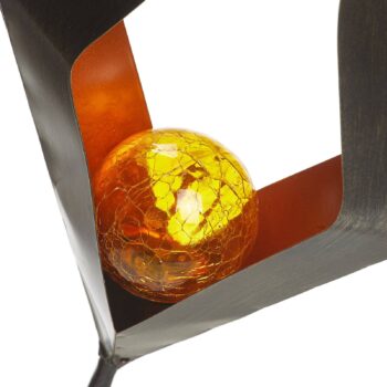 LED solárna zapichovacia lampa 48702 sklená guľka