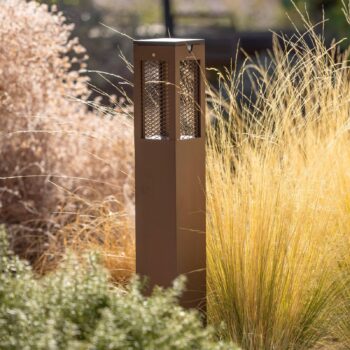 LED solárne cestné svetlo Tradition Sensor Corten 90cm