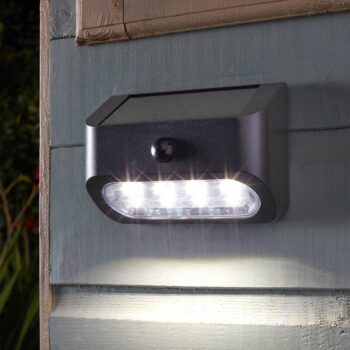 LED solárne nástenné svetlo Sentinal, senzor, balenie po 2 ks, IP44