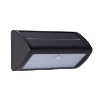 LED solárne nástenné svietidlo 67422BK-PIR, detektor pohybu