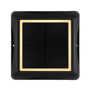 LED solárne svetlo 36505, zemný hrot, nástenné svetlo, čierna farba, hliník