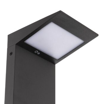 LED solárne svietidlo Soleil, antracitová, kov, IP54, senzor