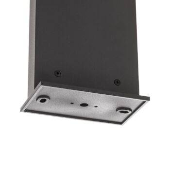 LED solárne svietidlo Soleil, antracitová, kov, IP54, senzor