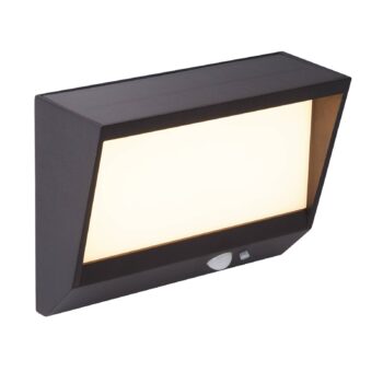 LED solárne vonkajšie nástenné svietidlo 67418BK