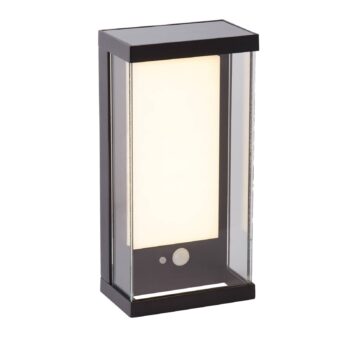 LED solárne vonkajšie nástenné svietidlo 67419BK