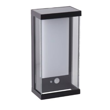 LED solárne vonkajšie nástenné svietidlo 67419BK