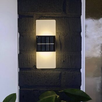 LED solárne vonkajšie nástenné svietidlo Wally, 20x8 cm biele matné CCT