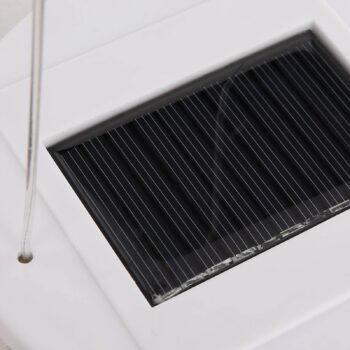 LED solárne závesné svietidlo 33982, biela, ľan, plast