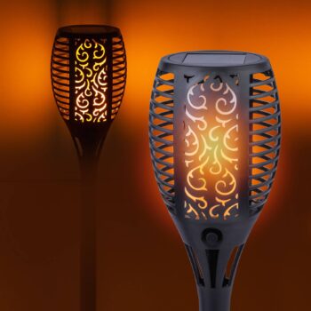 LED solárne zemné svetlo 33077 Baterka, čierna, plastová