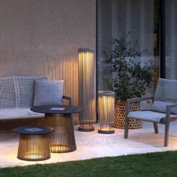 LED solárne zemné svetlo Rop&Výška pásu 120 cm, 3000 K, 500 lm