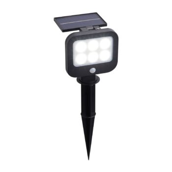 LED solárne zemné svetlo s hrotom 67424BK-PIR, detektor pohybu, 36 cm