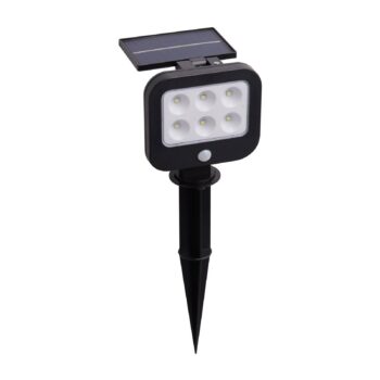LED solárne zemné svetlo s hrotom 67424BK-PIR, detektor pohybu, 36 cm