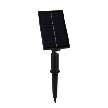 LED solárny zemný svietidlo NOMI, čierne, sada 6 ks, IP44