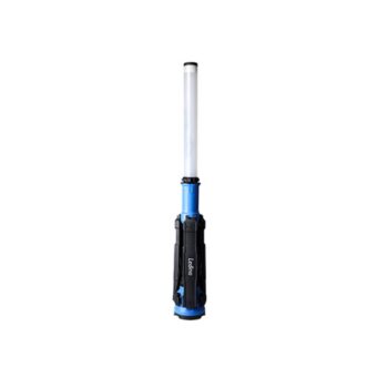 LED stĺp Rath 360° modrá/čierna 6 500 K 90 W