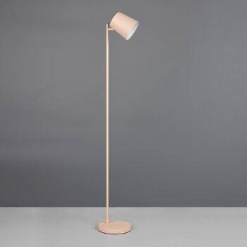 LED stojaca lampa Blake, piesková, kov, stmievateľné