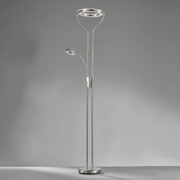 LED stojaca lampa Davos, niklová farba, výška 180 cm, 2-pl., CCT
