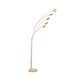 LED stojaca lampa Dent, piesková farba výška 225 cm, CCT, 5-pl.