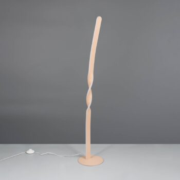 LED stojaca lampa Ginko, piesková, kov, výška 110 cm
