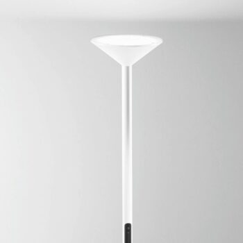 LED stojaca lampa Tratto, biela, kov, CCT, stmievateľné