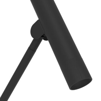 LED stojacia lampa Almudaina, čierna, výška 157 cm, oceľ