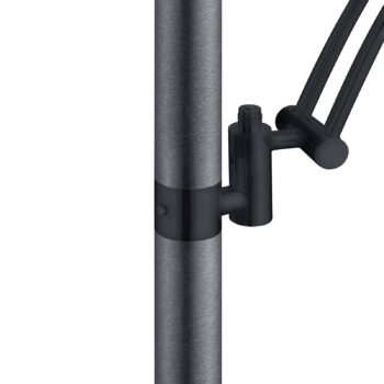 LED stojacia lampa Andy, 3 svetlá, antracitová, CCT, stmievač
