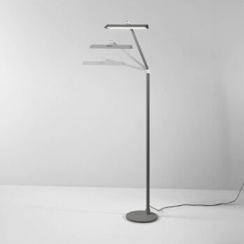 LED stojacia lampa Beba, antracitová, výška 110 cm, CCT, stmievač