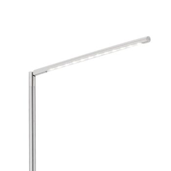 LED stojacia lampa Dawda so stmievačom, oceľ