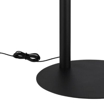LED stojacia lampa Della, výška 190 cm, čierna/tmavosivá, 3-pl.