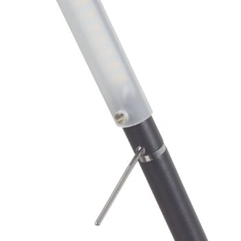 LED stojacia lampa Filigran, čierna, stmievateľná, nastaviteľná