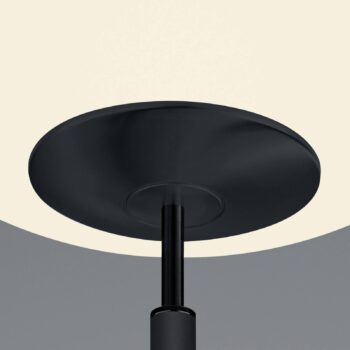 LED stojacia lampa Findus, 2 svetlá, čierna