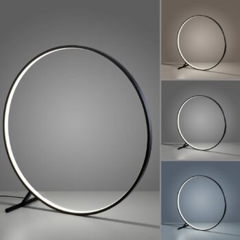 LED stojacia lampa Hula CCT s diaľkovým ovládaním Ø 100 cm